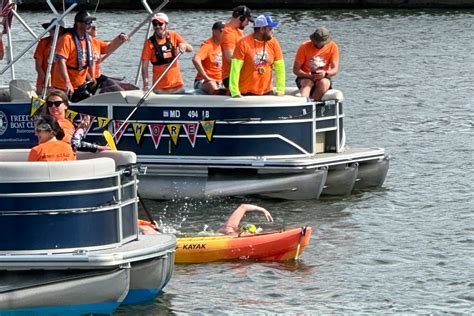 Swimmer completes 14.
